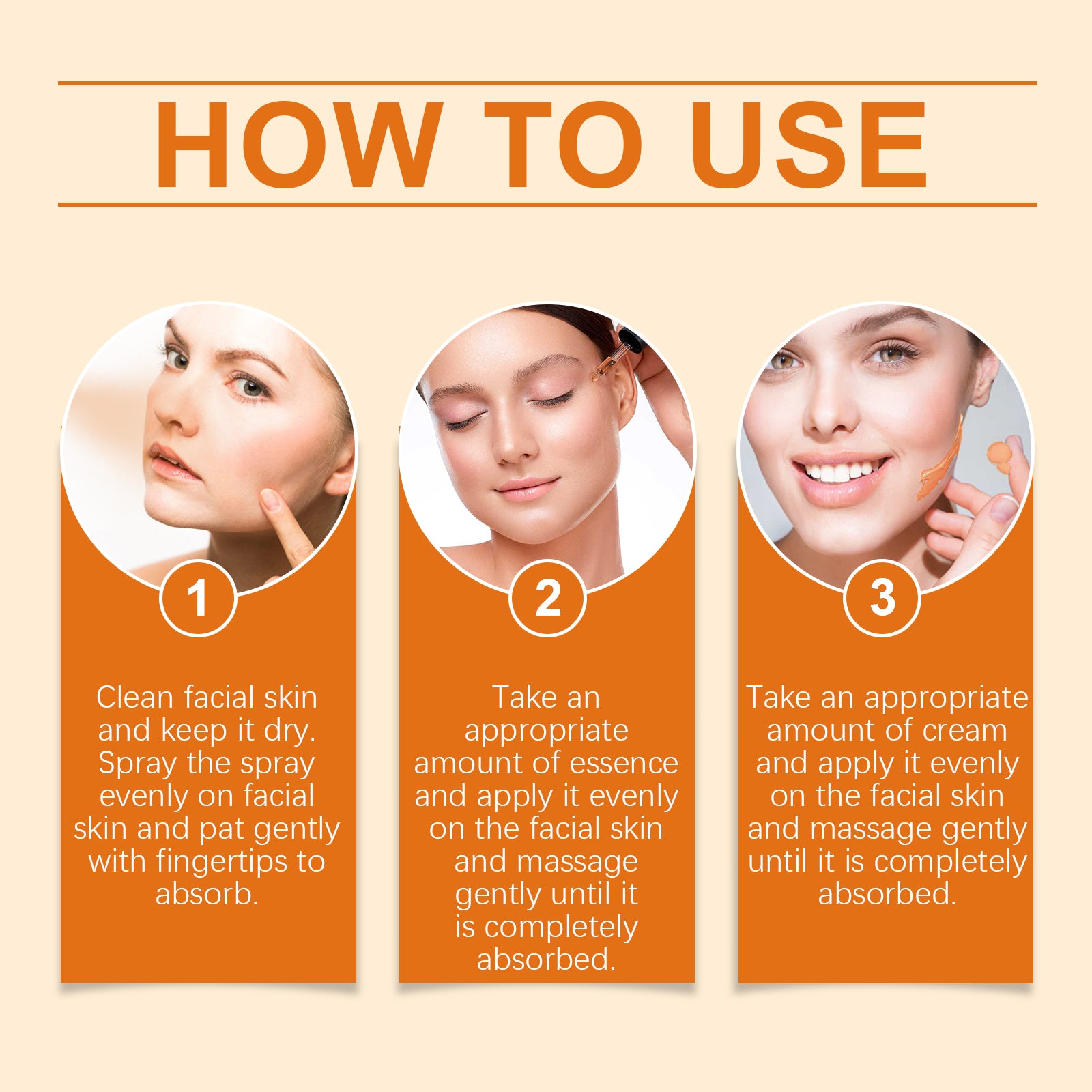 Vitamin C Facial Skin Care Set, Facial Moisturizing Moisturizing Rejuvenating Skin And Pore Fine Set