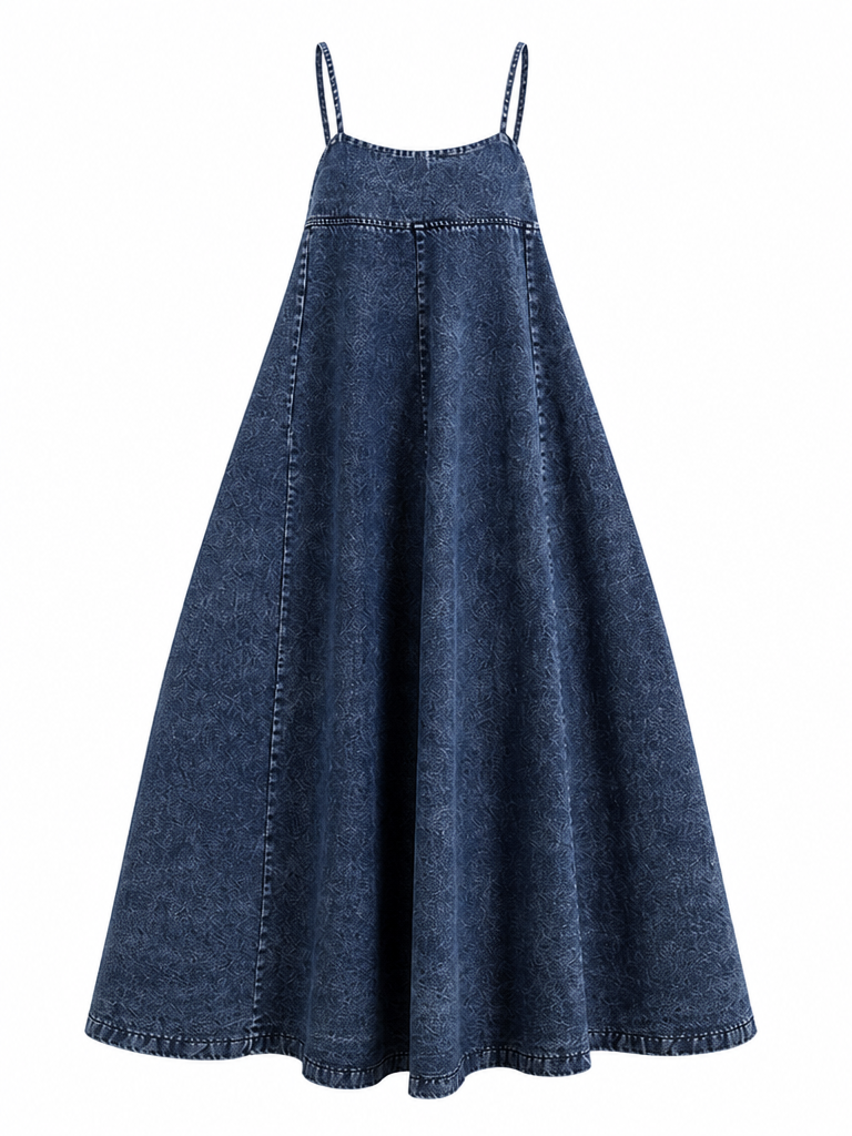 Boundless Vintage Loose Denim Dress