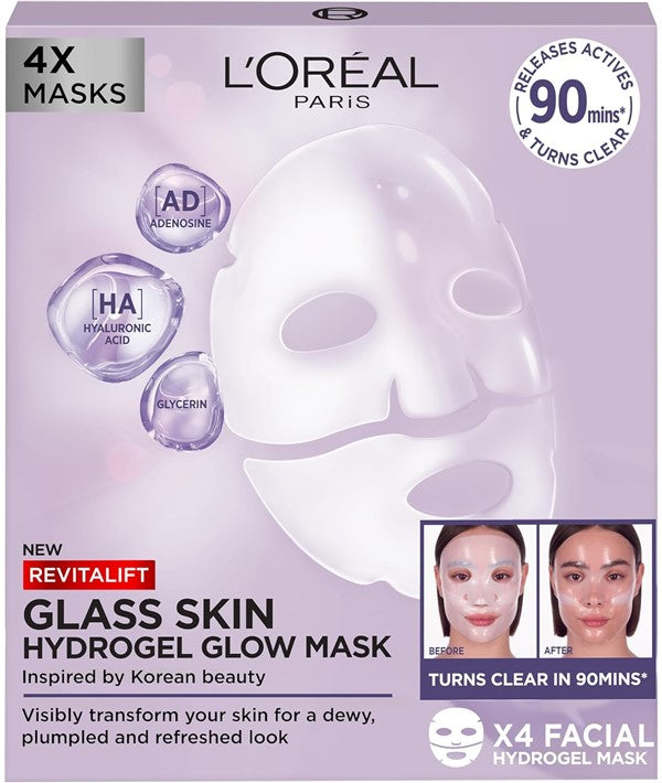 Loreal Revitalift Glass Skin Hydrogel Glow Mask